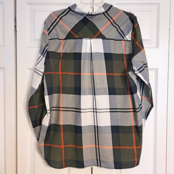 Barbour Moorland Check Tartan Relaxed Cotton Long Sleeve Button Down Shirt - Picture 6 of 13